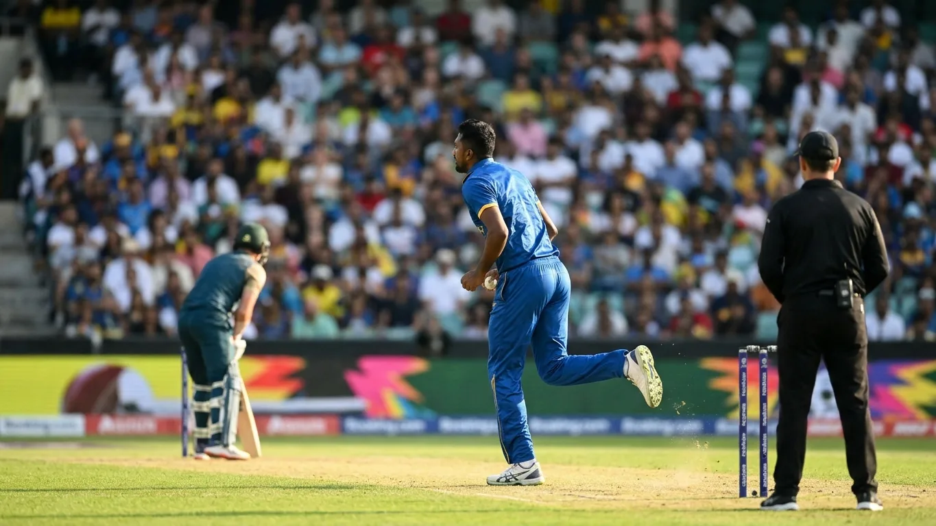 AI-generated illustration for: Sri Lanka Eliminate England from Tri-Series with Dominant Win Over Pakistan
